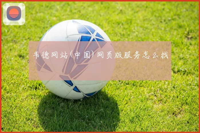 韦德网站(中国)网页版服务怎么找